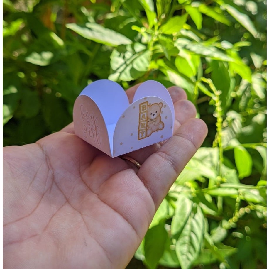 Forminhas para Doces Personalizadas Chá de Bebê Ursinho | Brigadeiro | Docinho|   Festa Aniversário Infantil