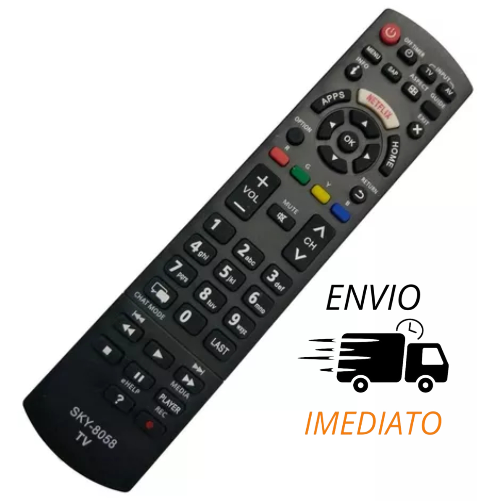 Controle Remoto TV Panasonic Smart FBG- 8058