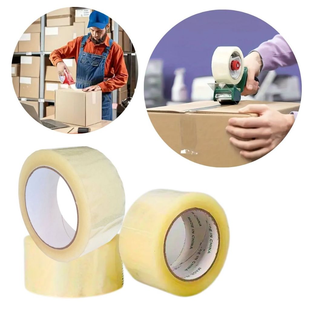 Fitas Adesivas Transparente Durex para Embalagem Fita Durex para Caixas Fita Grande 100 Metros em Oferta na Shopee