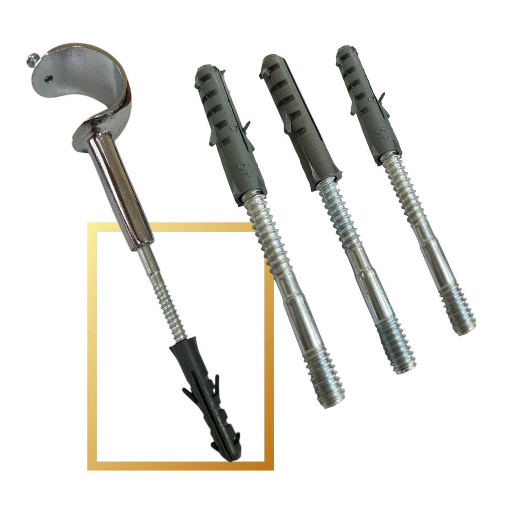 Kit Com 3 Parafusos para Suporte de Cortina