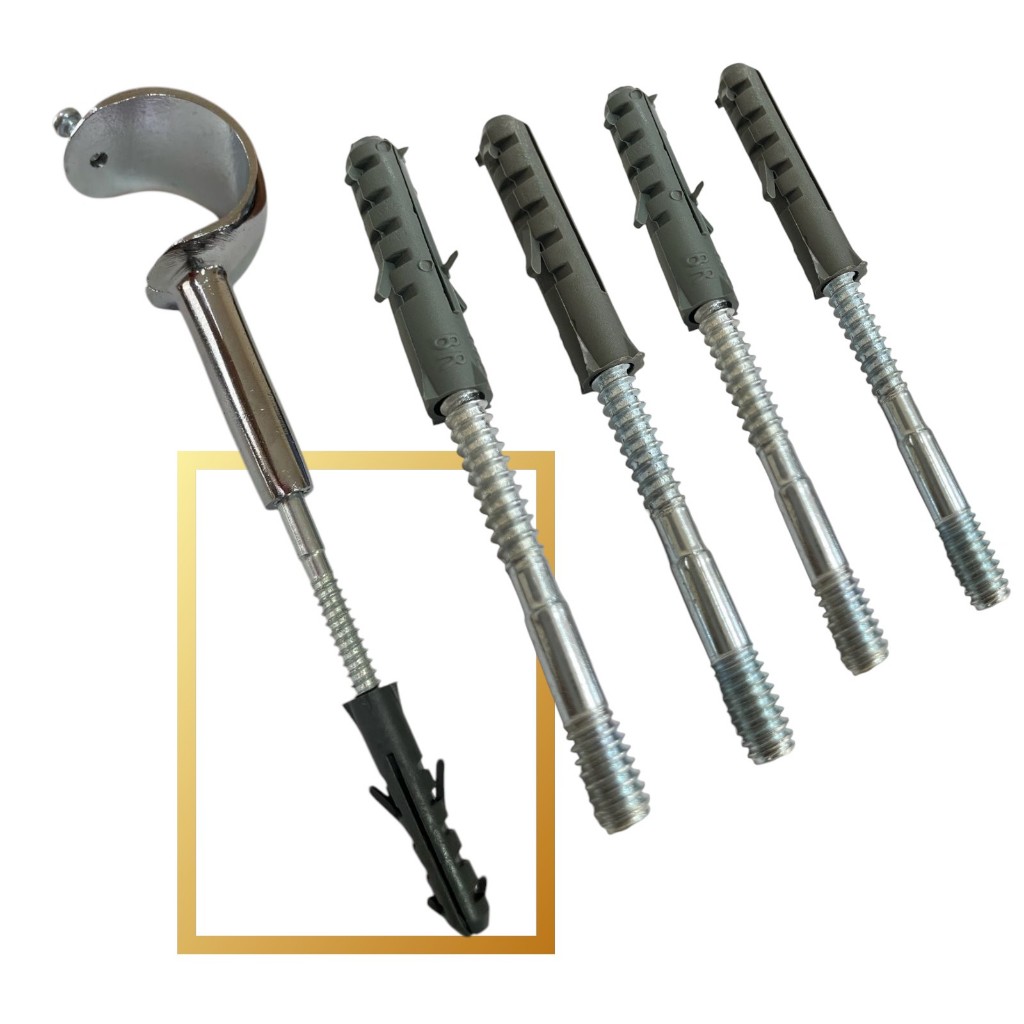 Kit Com 4 Parafusos para Suporte de Cortina