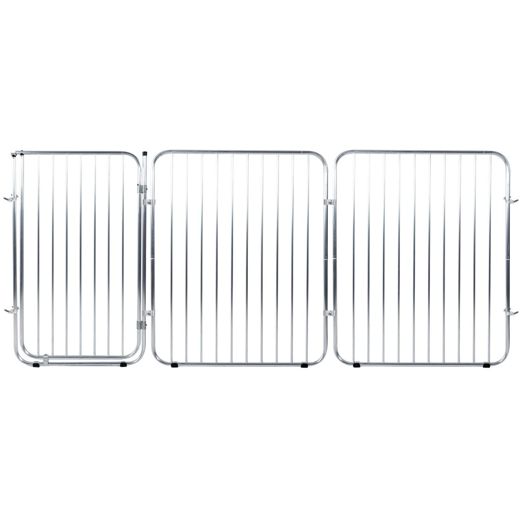 Cercadinho Pet Alto Portão Grade Alumínio 2 Mod 90x68cm Alcance máximo linear 1,93m