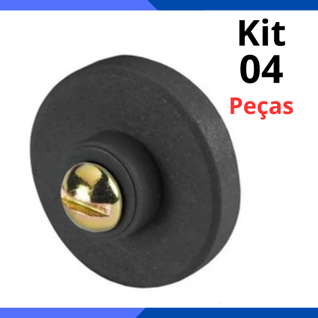 Kit 04 Roldana para box de acrílico 20mm 23mm 25mm em Oferta na Shopee