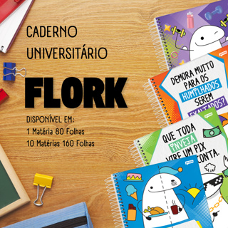 CADERNO UNIVERSITÁRIO JANDAIA FLORK-Escolha a Estampa em Oferta na Shopee