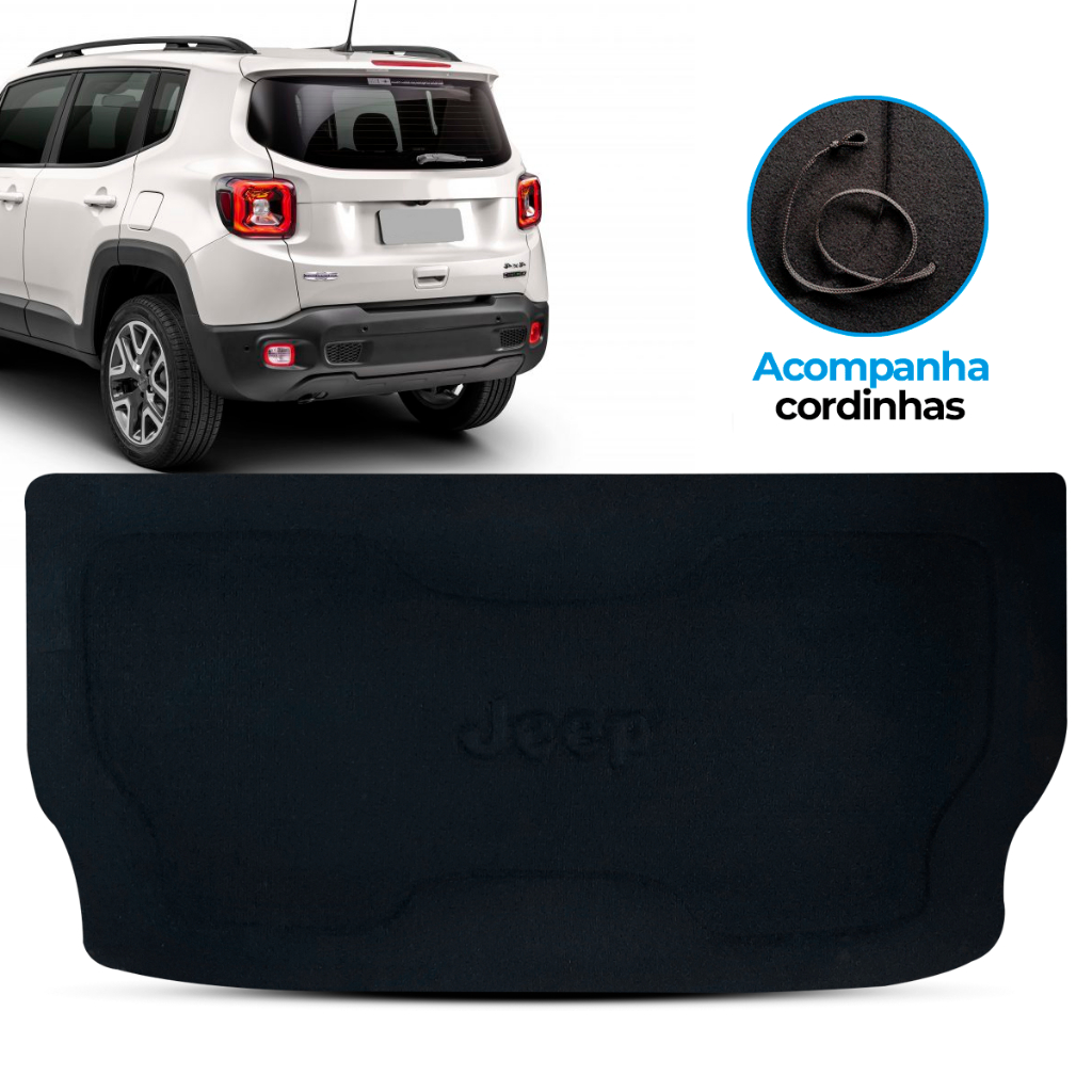 Tampão Porta Malas bagagito Jeep Renegade 16 17 18 19 20 21 22 2023 2024 2025 em Oferta na Shopee