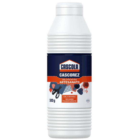Cola Para Artesanato Cascorez 500g Secagem Transparente