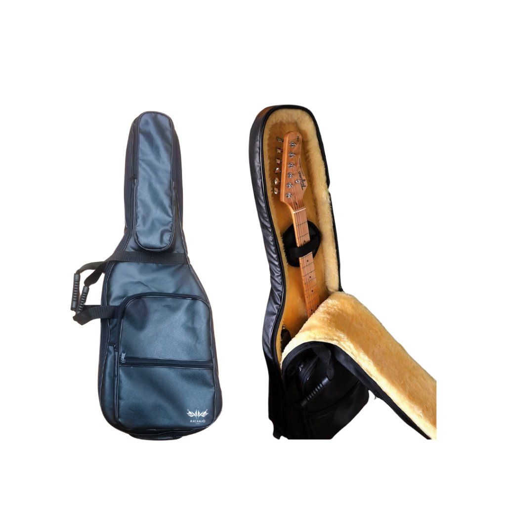Capa Case Contra Baixo Squier Jb 4 Couro 1,18x38x7