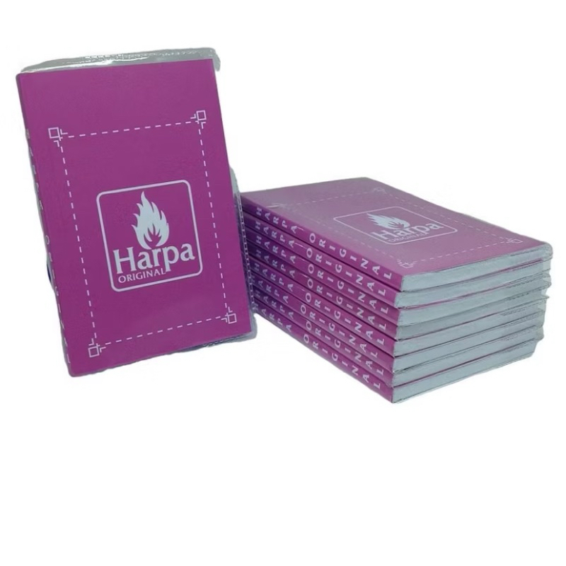 Harpa cristã rosa hinos kit com 5 harpa