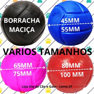 Brinquedo Bola Lisa Maciça Colorida  para Cachorro Cães Pet - Varios Tamanhos em Oferta na Shopee