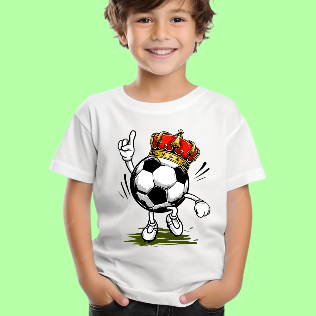 CAMISETA CAMISA BLUSA ESTAMPA FUTEBOL BOLA VARIOS MODELOS  ESPORTE ROUPA MODA INFANTIL E JUVENIL