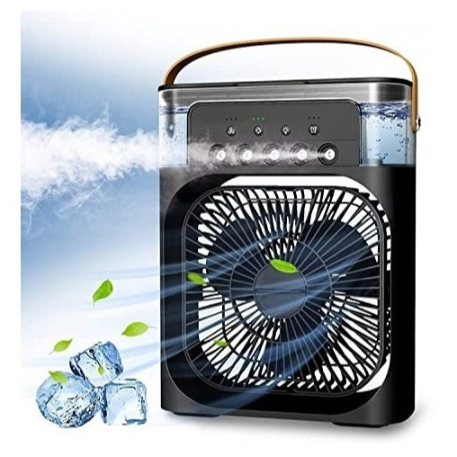Mini Ar Condicionado Climatizador Umidificador Ventilador Portátil USB Led 2 ou 1 unidade