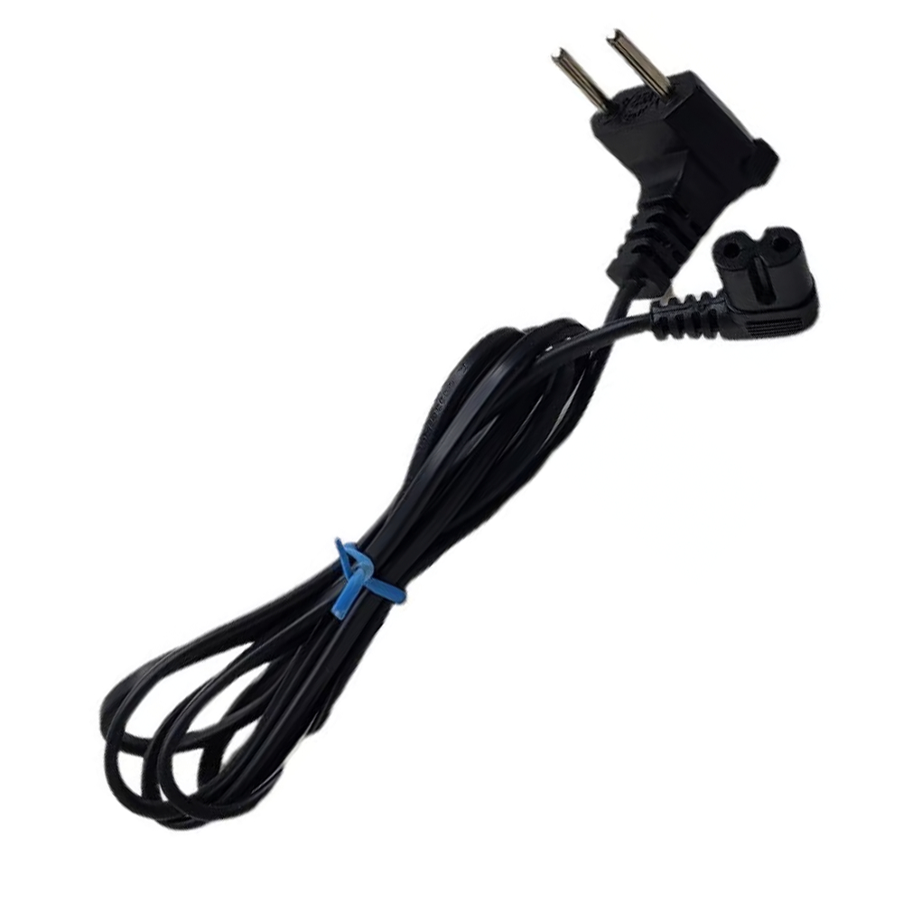 Cabo De Força Ac Samsung Tipo 8 90 Graus 2mt Preto