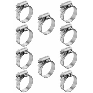 Kit Abraçadeira de Aço Inox 19-27 - 10 Peçtalas - Rosca Sem Fim para Mangueira Gás Jardim Me Matrix em Oferta na Shopee