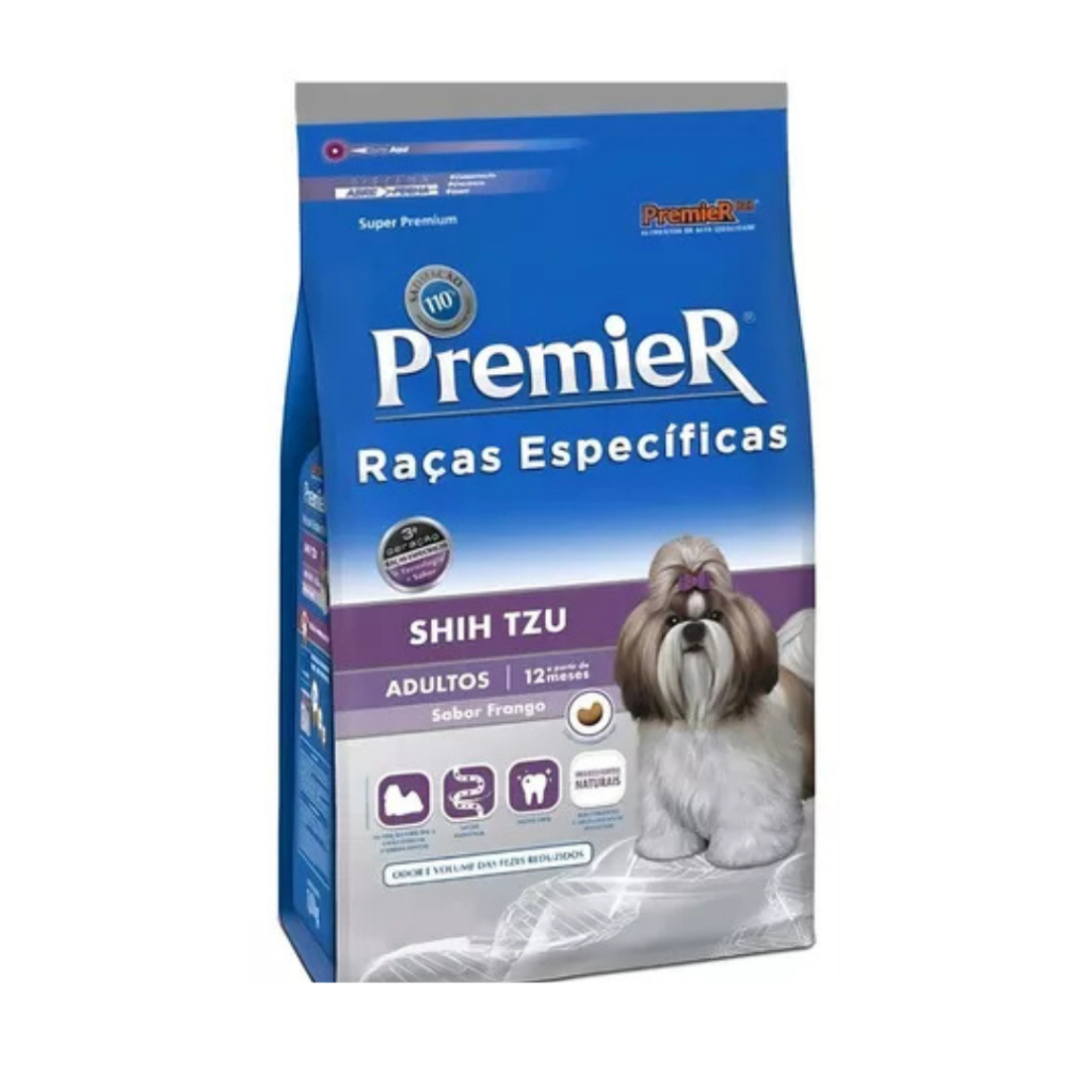 Ração Premier shih tzu adultos frango raças específicas 1 kg
