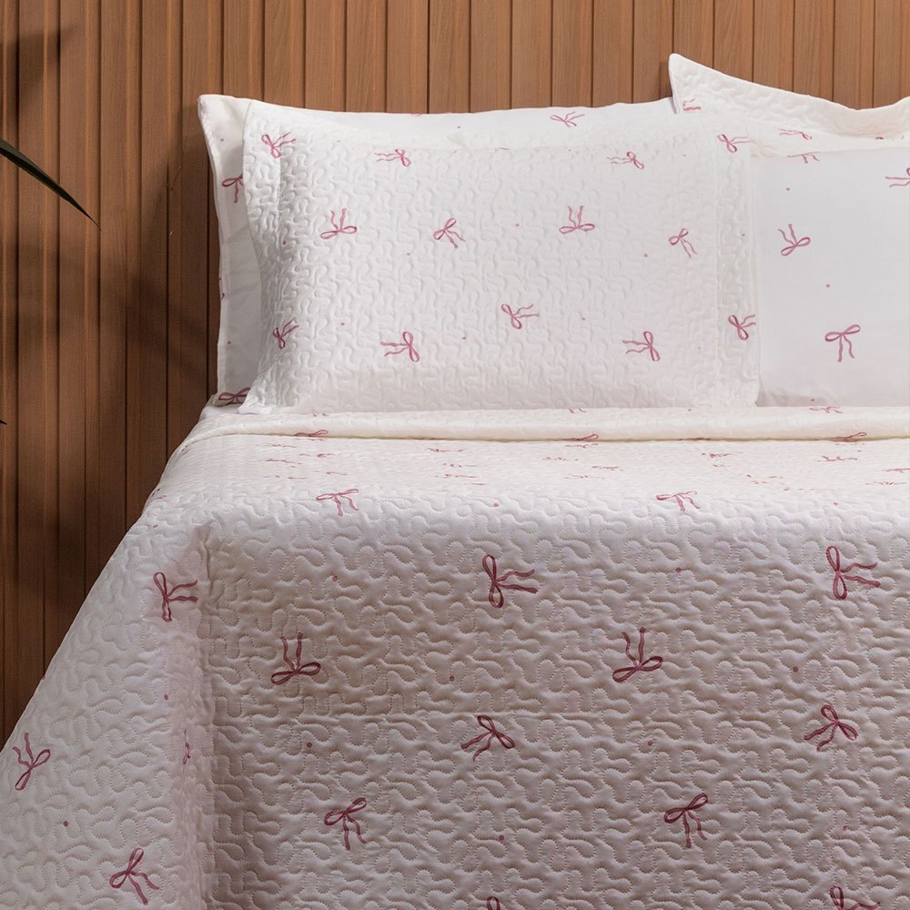 Cobre Leito Basic Casal Queen Estampado 180 fios - 03 Peças