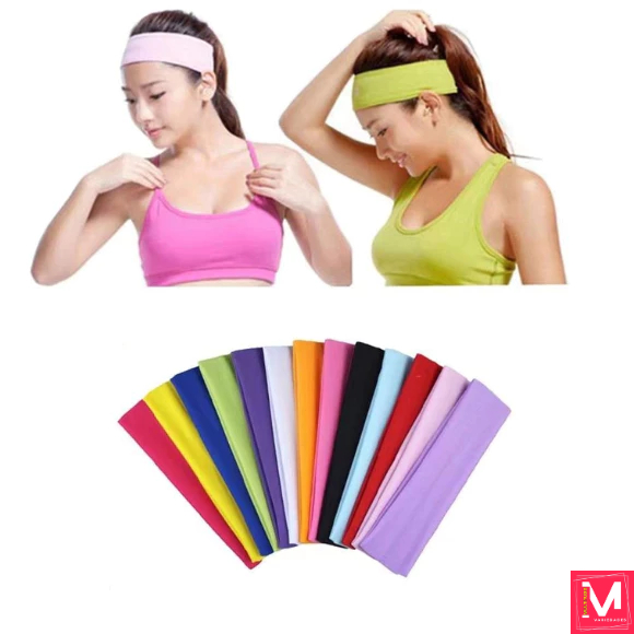 Kit 3 Testeira Tiaras e Faixas de Cabelo Academia Pilates Crossfit Caminhada Corrida Yoga Esportiva