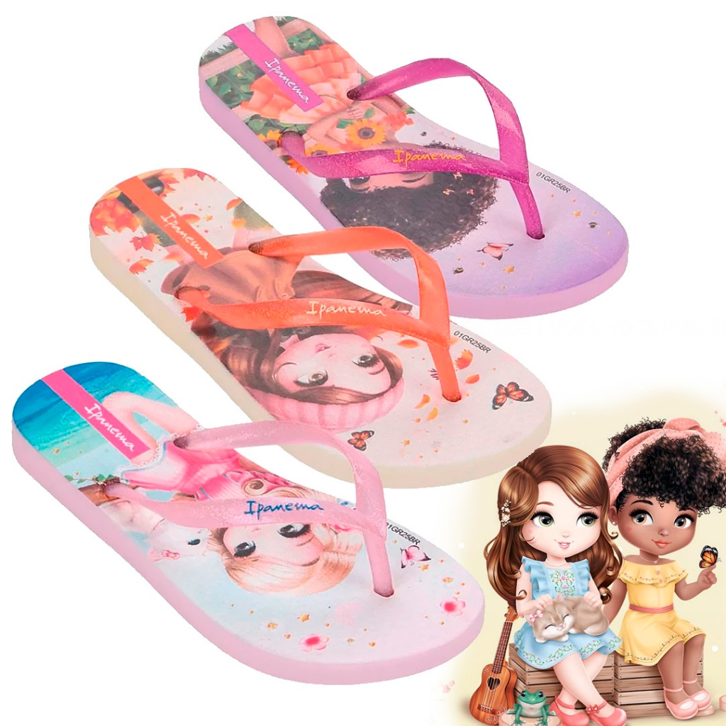 Chinelo Menina Jolie Amores Glitter Ipanema 27307 - Baby & Kids Fashion