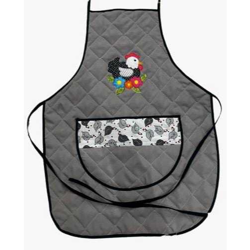 Avental com Bolso Frontal Impermeavel Bordado - MaYu Pires em Oferta na Shopee