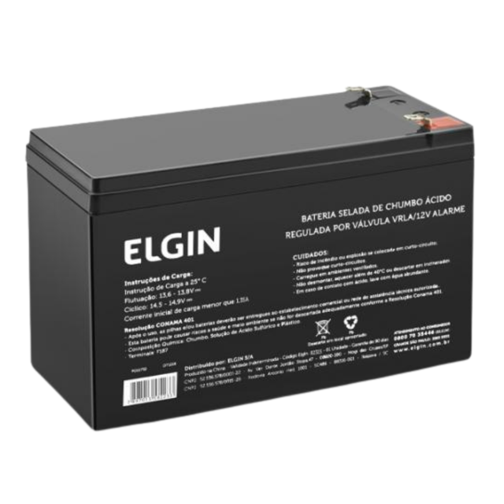 Bateria Selada de Chumbo 12V Alarme VRLA Para Nobreak Alarmes Elgin em Oferta na Shopee