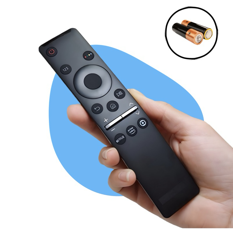Controle Tv Samsung Smart 4K Led Universal Botão Aplicativos Netflix, Prime Video e GloboPlay Pilhas de brinde