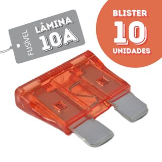 Fusível Lâmina 10A Com 10 Unidades em Oferta na Shopee