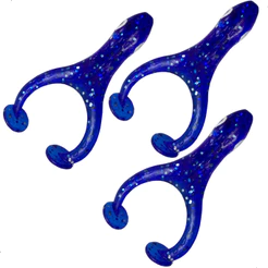 Kit Com 3 Iscas Artificiais Soft Gator Frog - Alligator