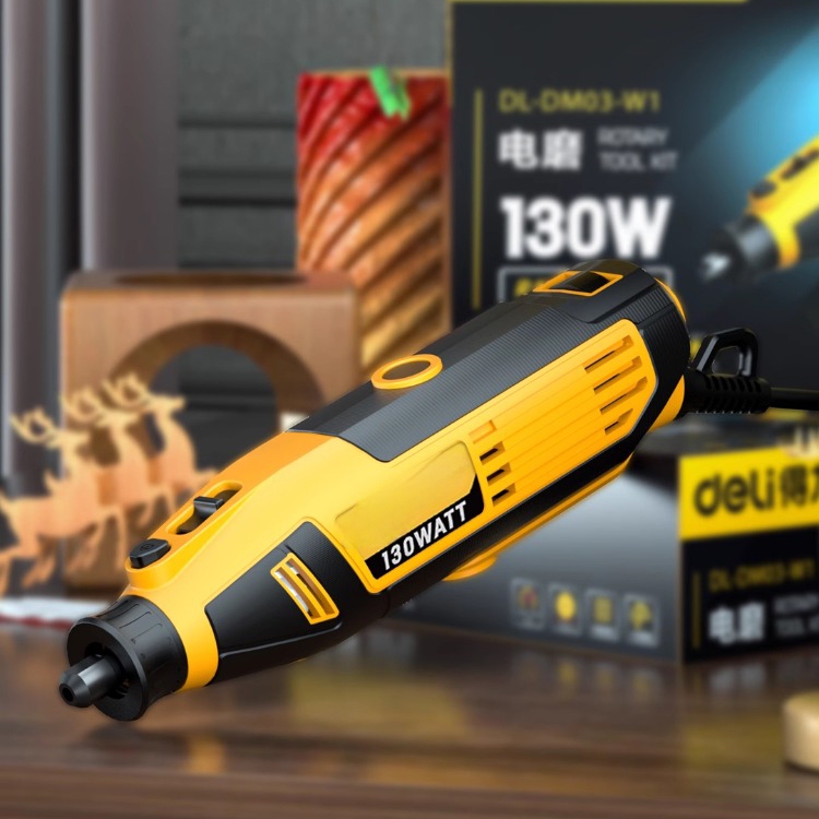 Kit Retífica Elétrica Micro Mini Retífica Multifunções Profissional 135w 44 PEÇAS com Eixo flexível