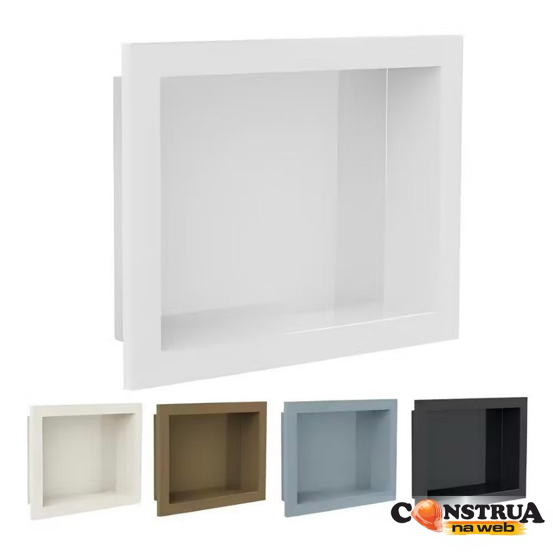 Nicho Para Banheiro Tipo Porcelanato Parede Embutir 30x40cm em Oferta na Shopee
