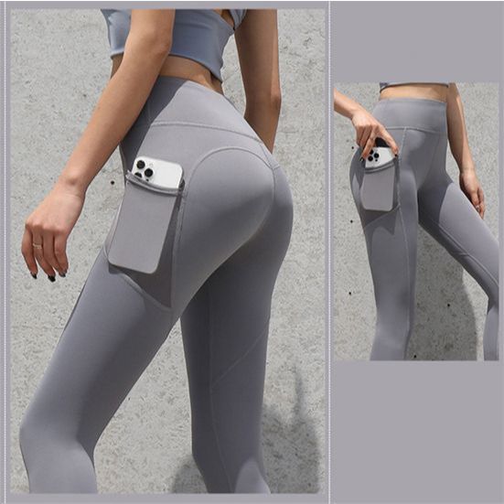 Calças de Yoga Slim Importada Tendência Mundial Control para Ciclismo e Corrida Feminina