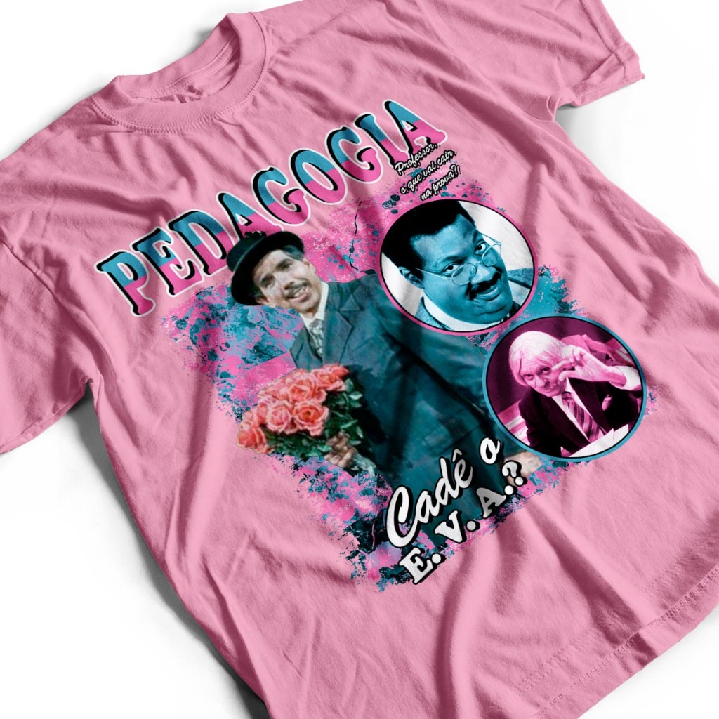 Camisa Pedagogia Meme Professor Girafales Camiseta Educação Unissex 100% Algodão