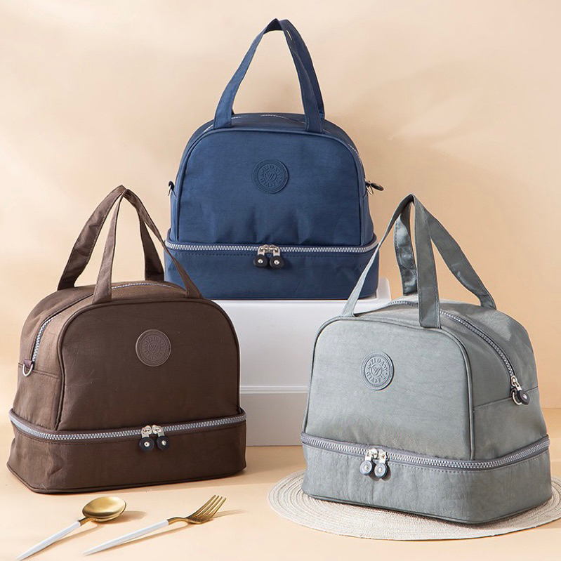 Bolsa Térmica 2 Andar Fitness Marmita Viagem em Oferta na Shopee