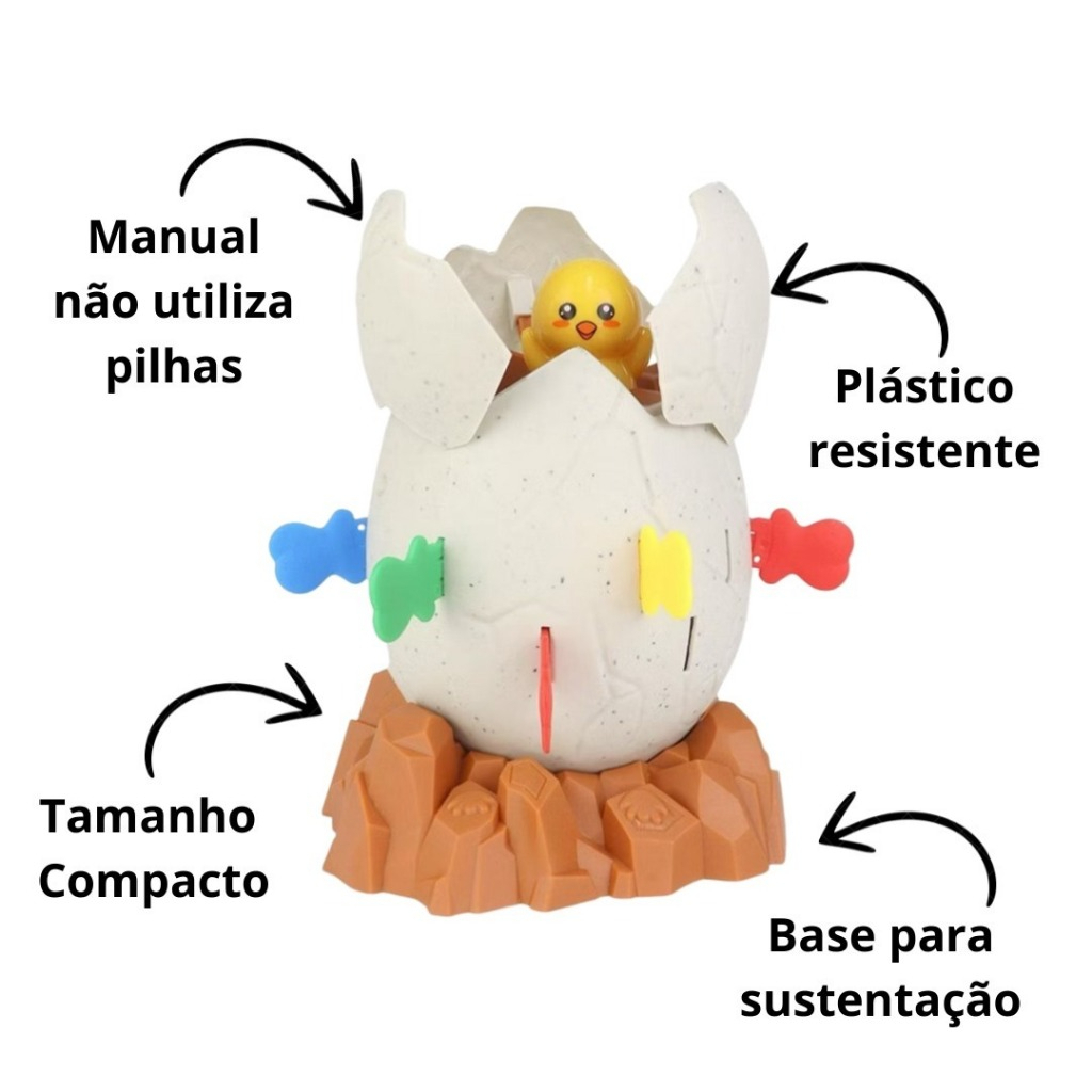 Jogo Quebra Ovo Pula Espada Brinquedo Interativo — imagem 2 de 2