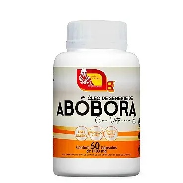 Óleo de semente de Abóbora c/ Vitamina C  1400mg - 60 Cap - Mosteiro Devakan