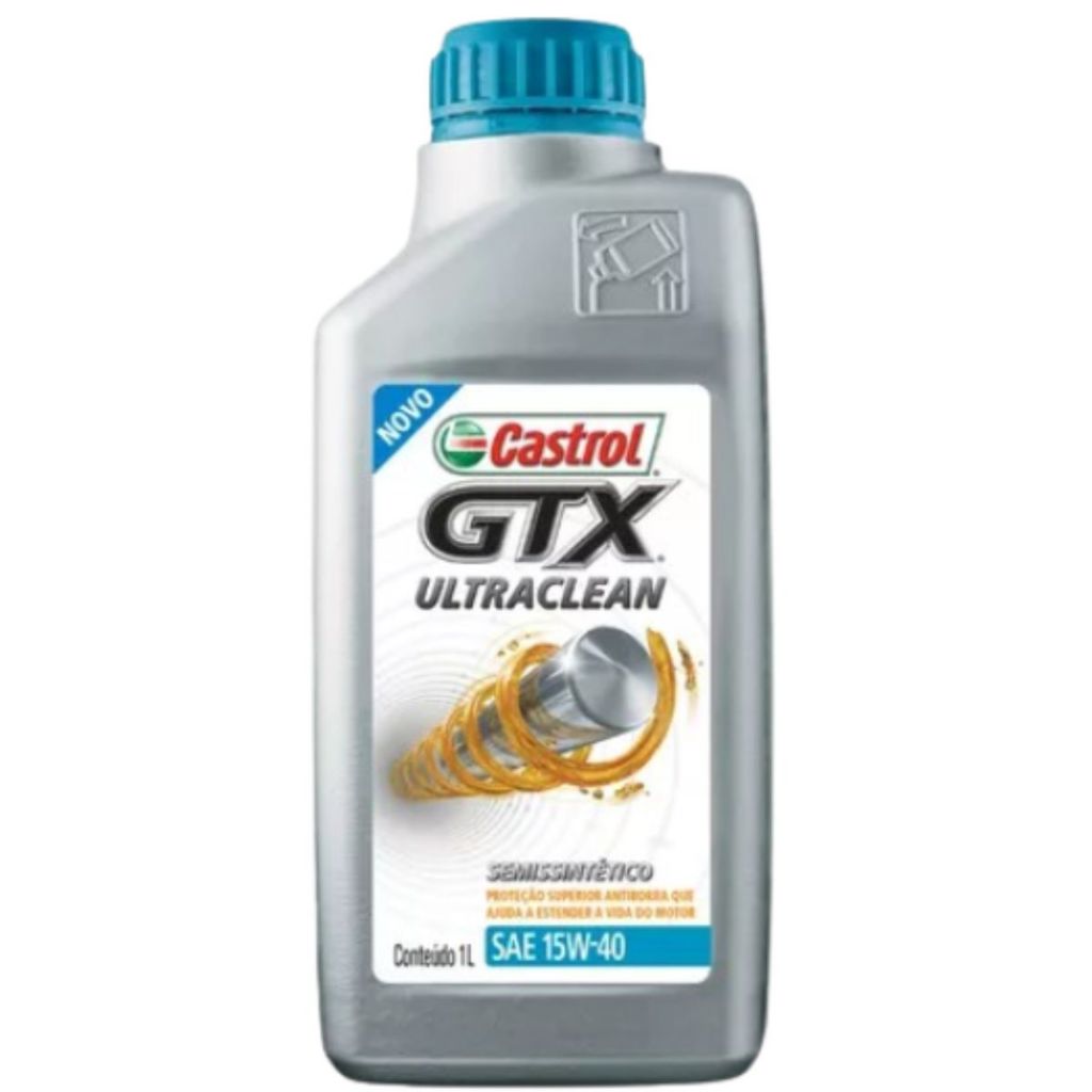 1 Litro Oleo De Motor Semisintético 15w40 Castrol Gtx Ultraclean API SL em Oferta na Shopee