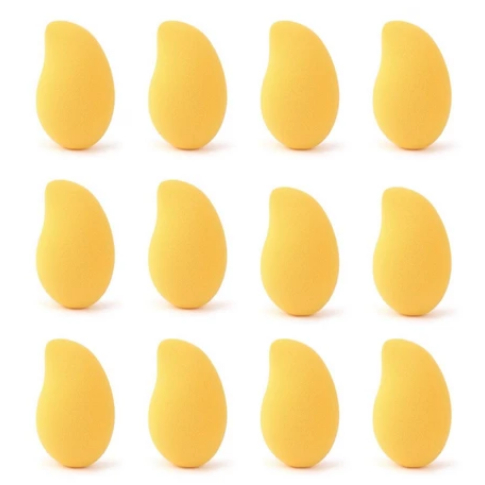 Kit Com 12 peças Esponja de Rosto Facial Maquiagem Base Manga Aleatoria