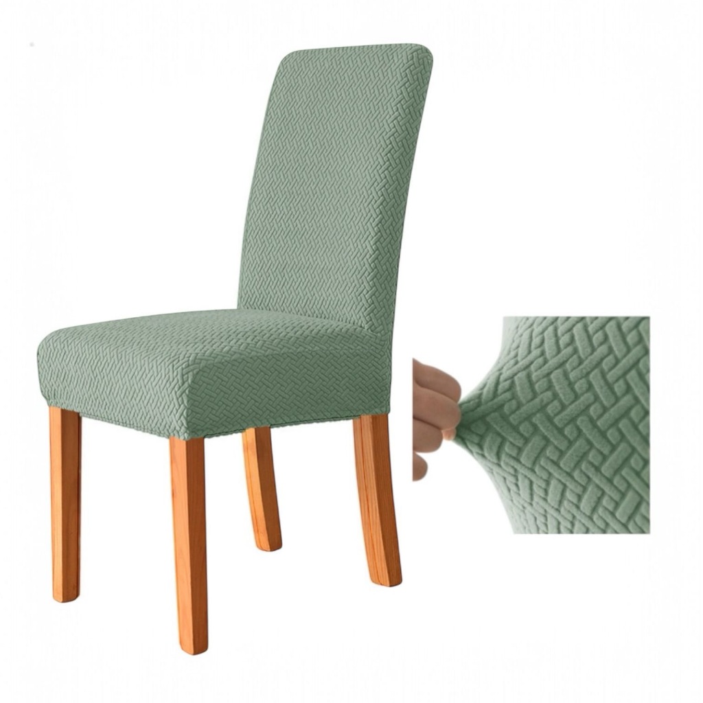 Kit Capa De Cadeira Elástica  Design Texturizado extrta grosso em Oferta na Shopee