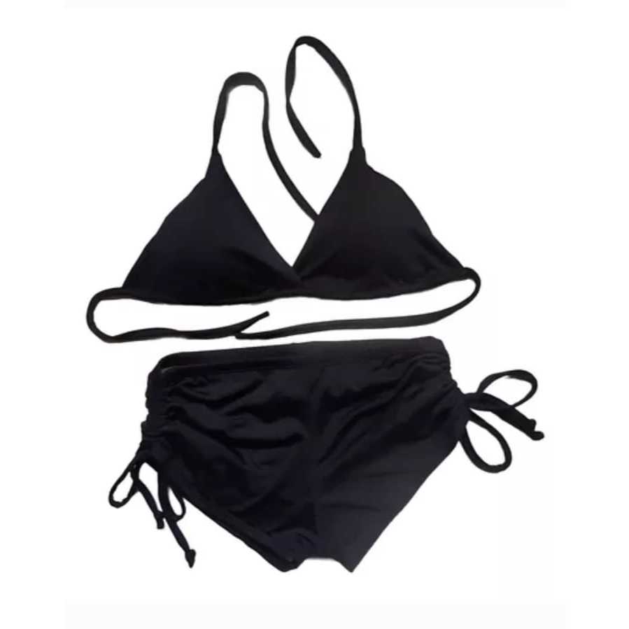 Kit 2 Peças  Biquíni Asa Delta Bojo Shortinho micro short laço ajustavel lateral