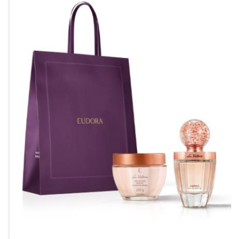 Combo La Victorie: Eau de Parfum 75ml + Creme Acetinado Hidratante Desodorante 250g