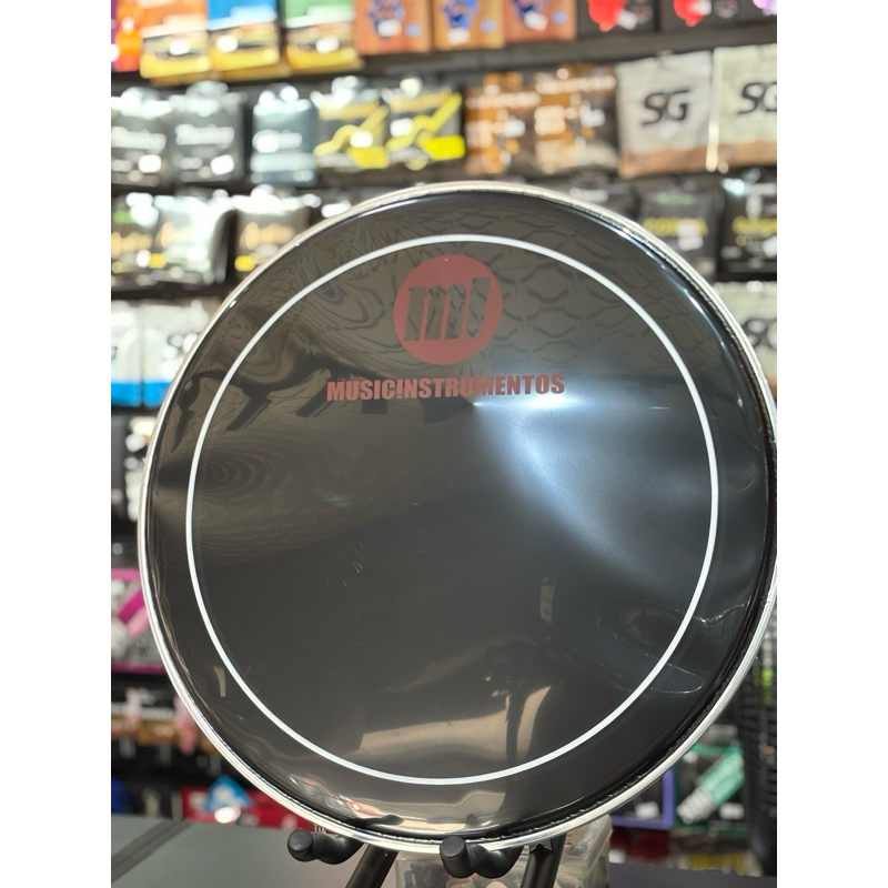 Pele de bumbo 20 pele surdo 20 polegadas super nylon black pele de bateria