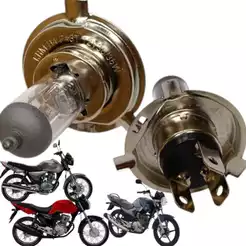Lampada do Farol Biodo H4 Moto 12v Fan Titan 125 150 160 Ybr 125 Todos os Anos Dk 150 160 35/35w