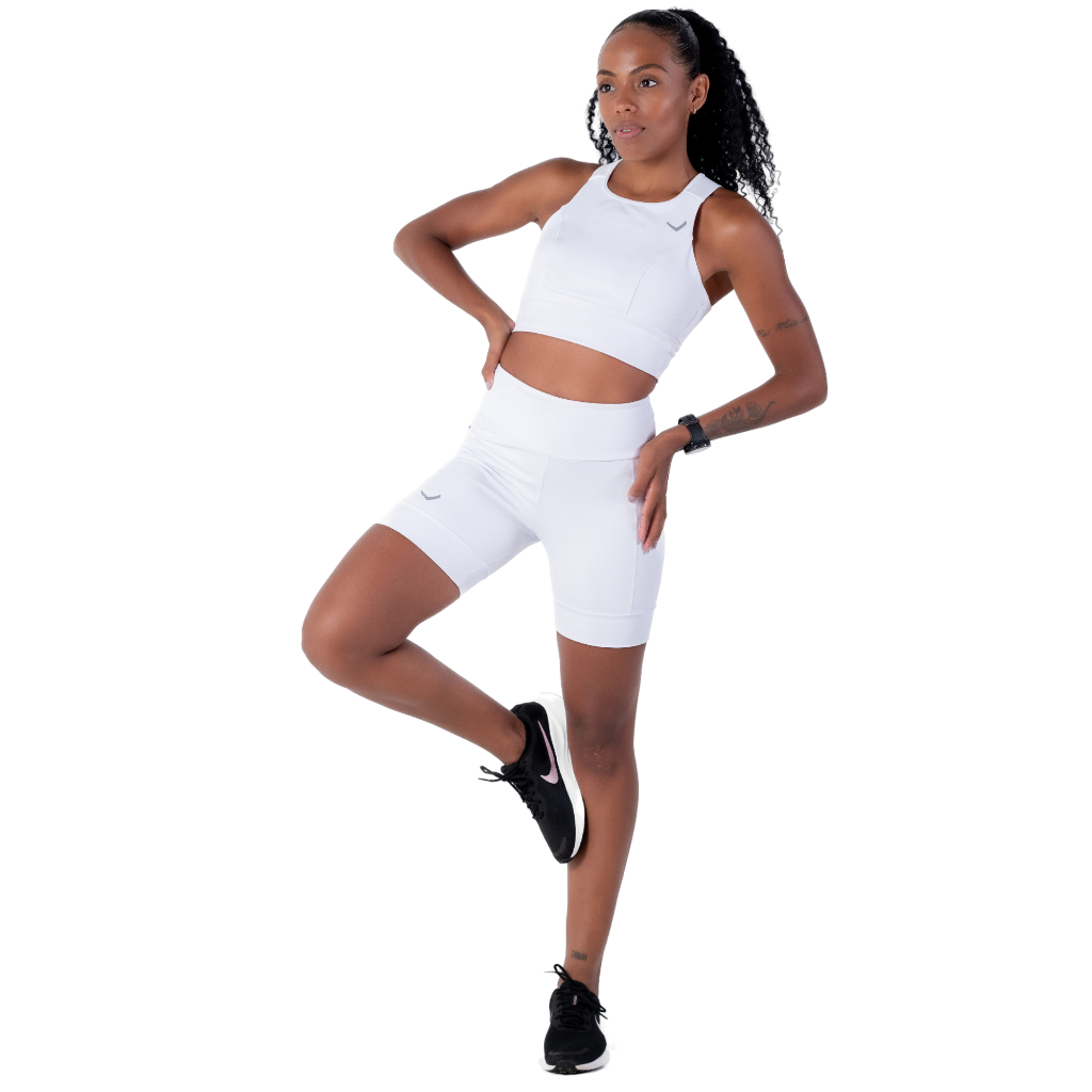 Short Corrida Feminino Branco: Onde Comprar | BuscaProdutos