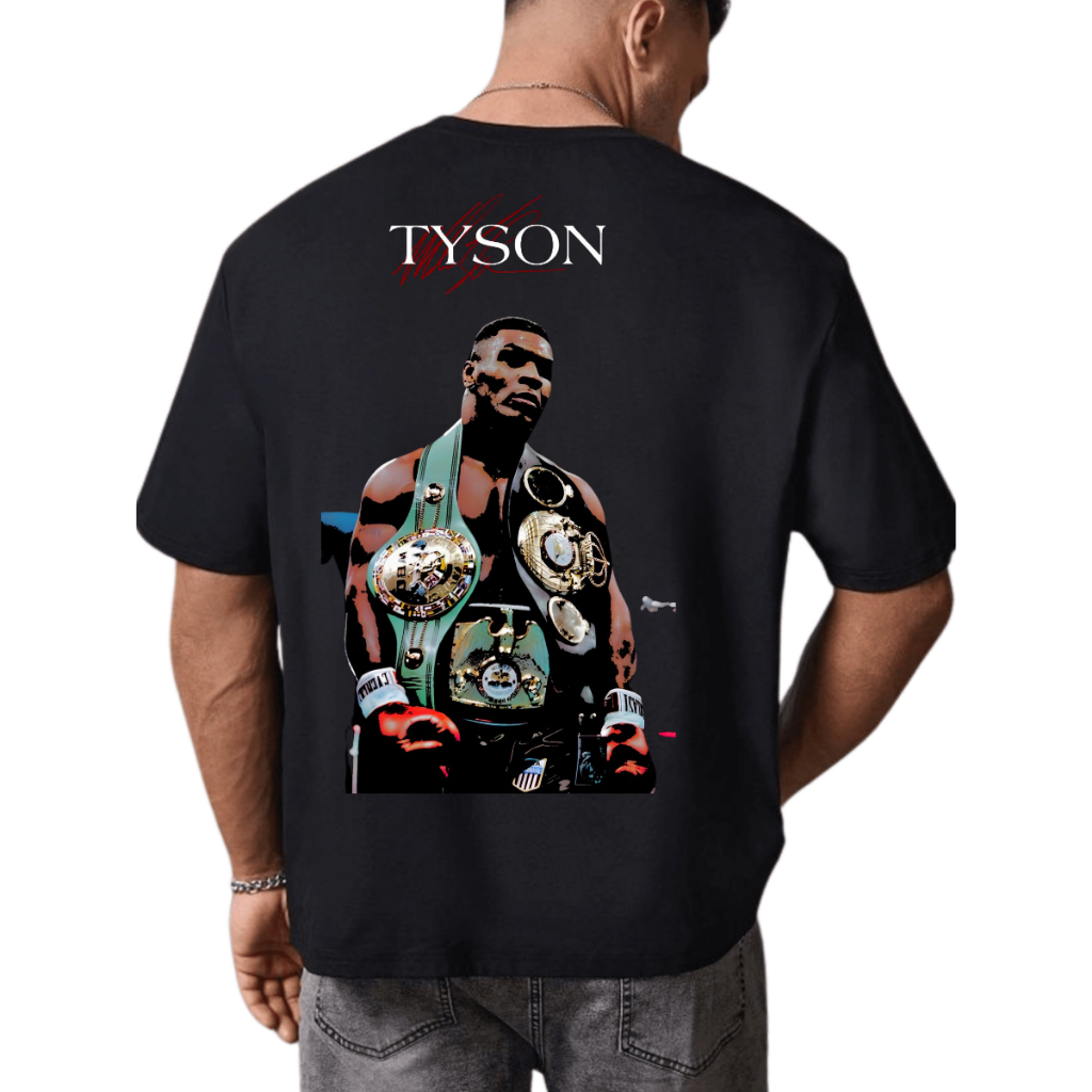 Camiseta Masculina Oversized Estampada TYSON Tecido Leve Confortável