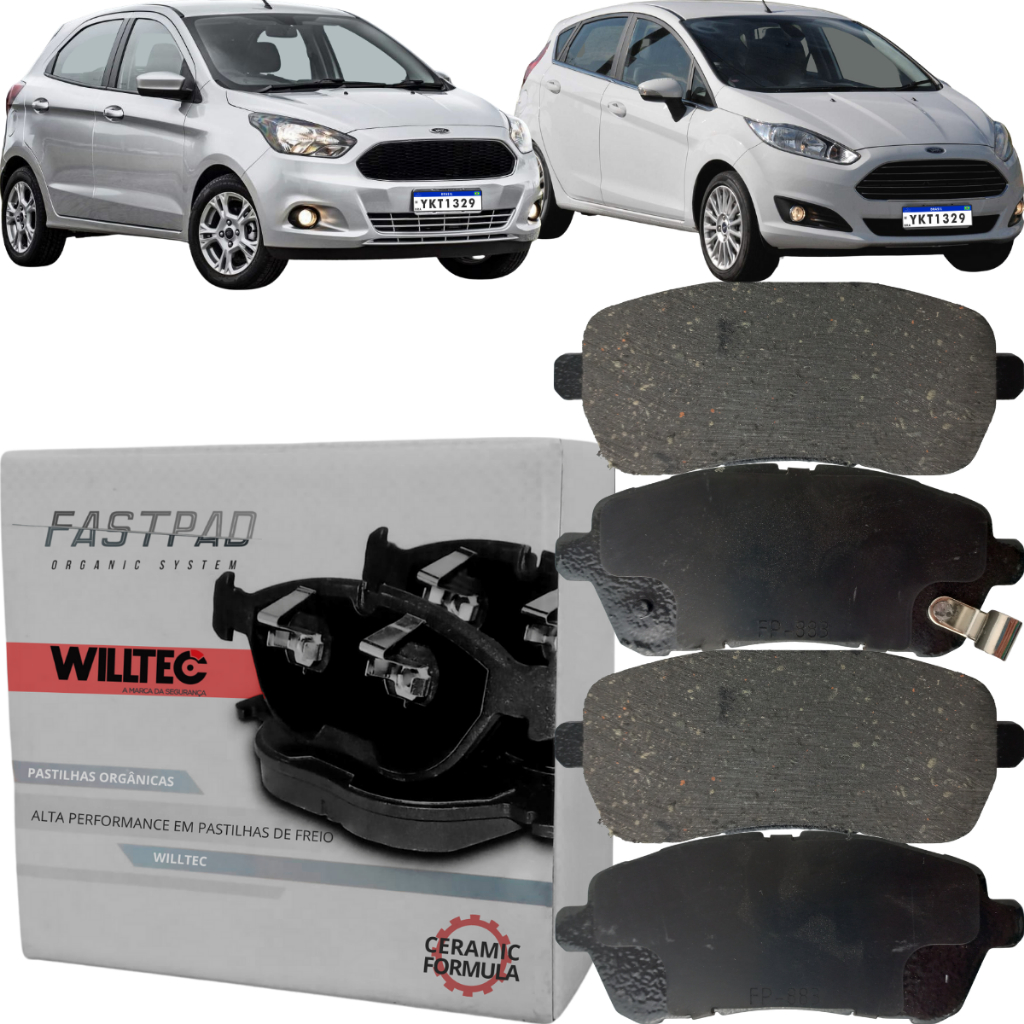 Pastilha Freio Dianteira Cerâmica Willtec New Fiesta Novo Ka