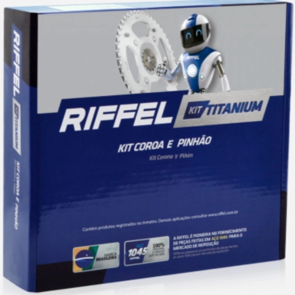 Kit Relação Transmissão Titan Start Fan 160 2016 2017 2018 2019 2020 2021 2022 2023 2024 Original Riffel 91177 Peça Nova em Oferta na Shopee