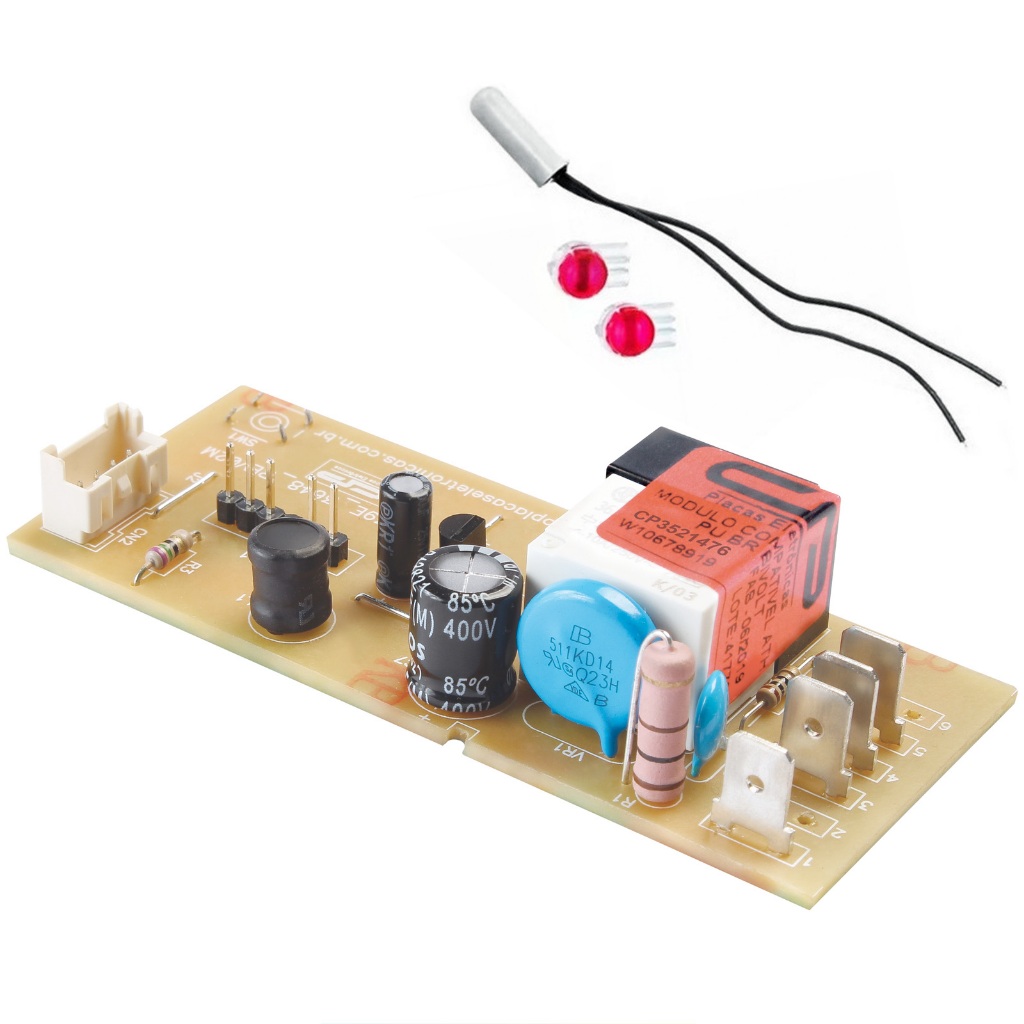 Placa Compatível Geladeira Brastemp W10678919 + Sensor 2,7k