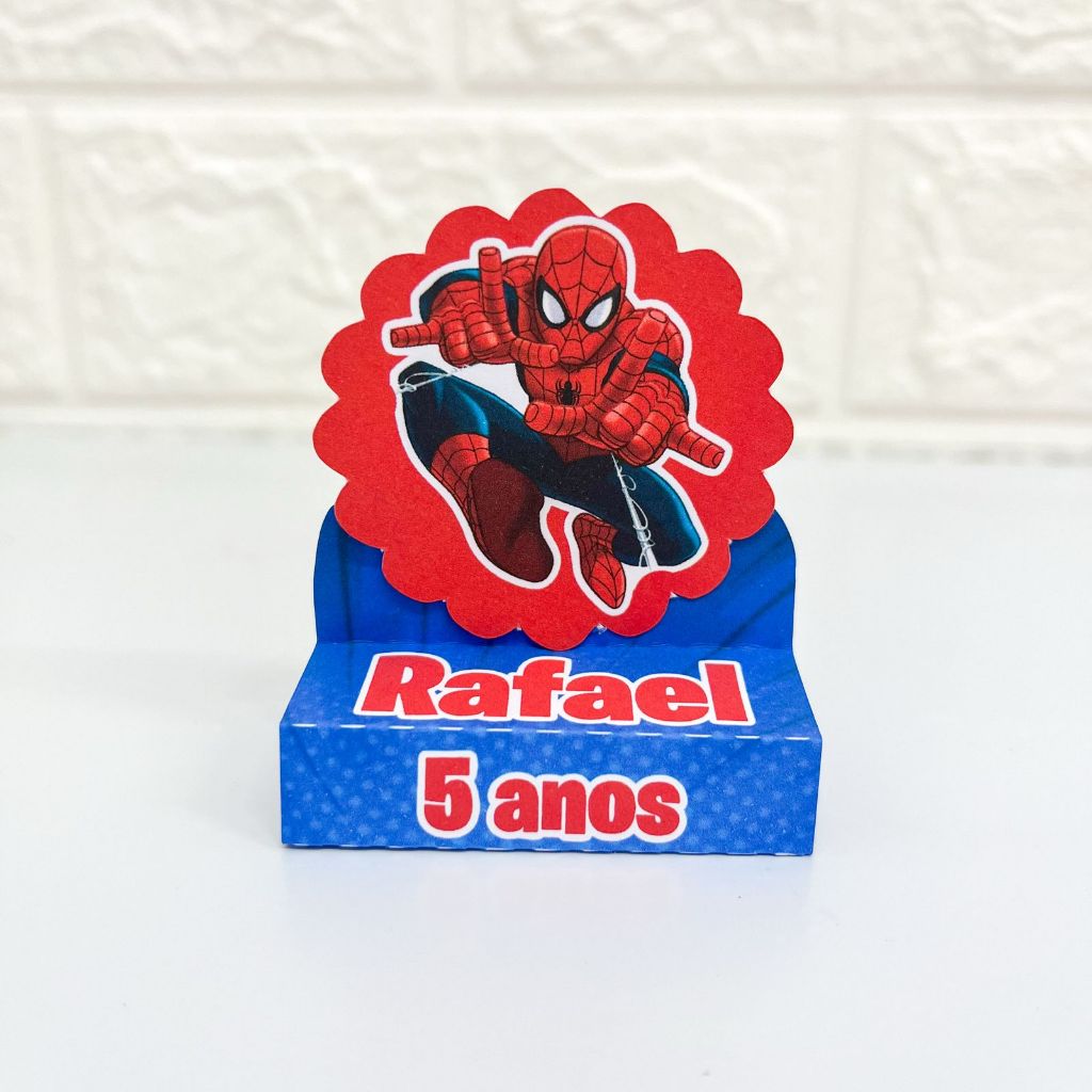 Porta Bis Duplo Homem Aranha Personalizados - festa infantil - lembrancinhas personalizadas