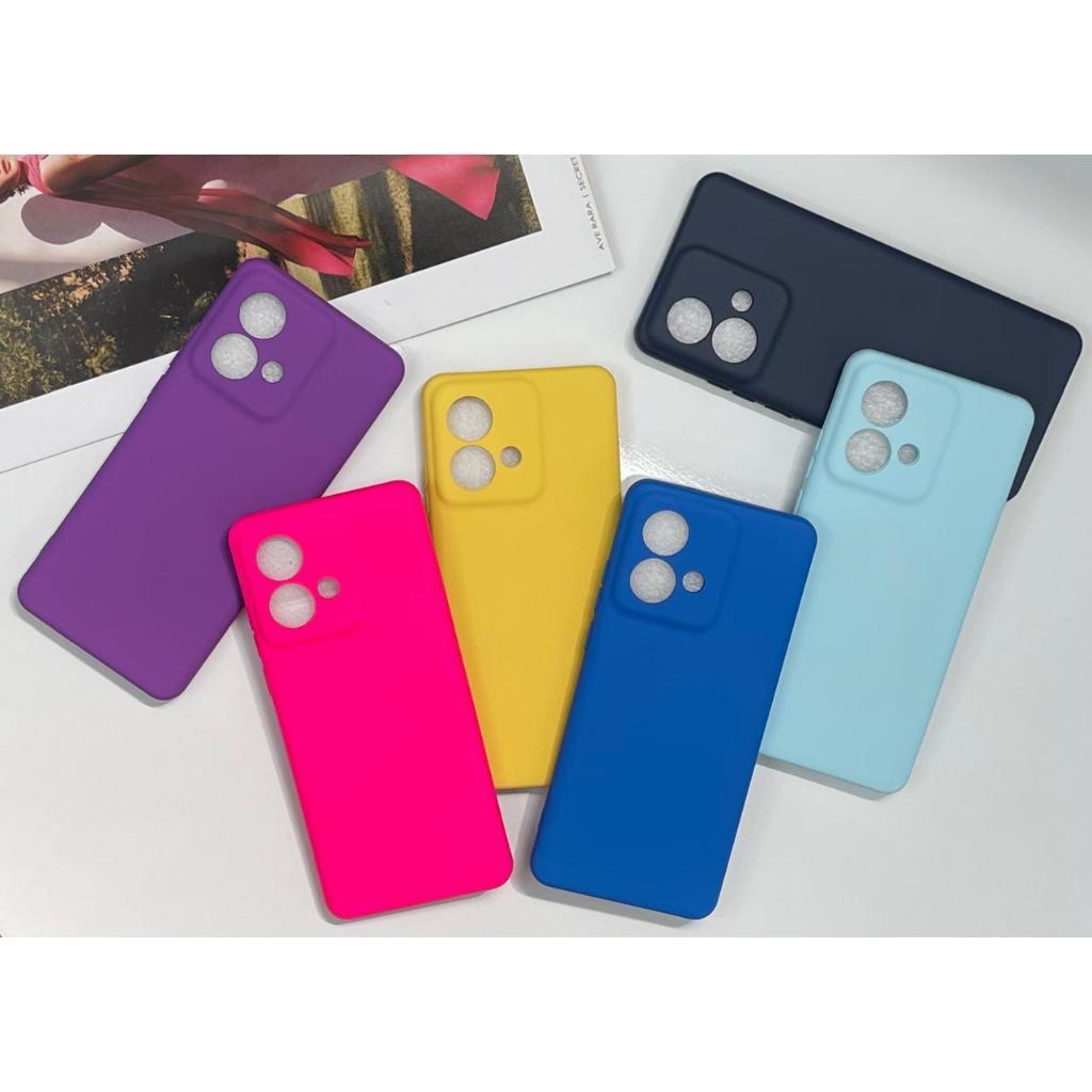 Capa Capinha Para Motorola Edge 40 Neo Silicone Aveludado Película Case