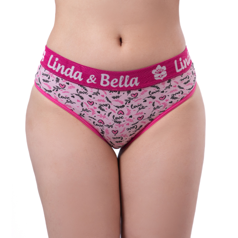Kit 10 ou 5 Calcinha Cueca Femenina Algodão Cós Grosso Linda e Bella