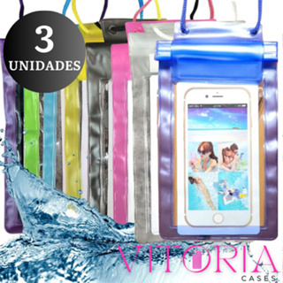 Capa Prova D'Agua Bolsa Impermeável Aquatica Praia Piscina Mar Moto Chuva Capinhas Case Celular Transparente Universal em Oferta na Shopee