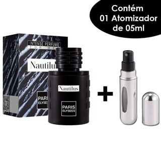 Perfume Nautilus EDT 100ml Paris Elysees + 01 Atomizador 05ml em Oferta na Shopee